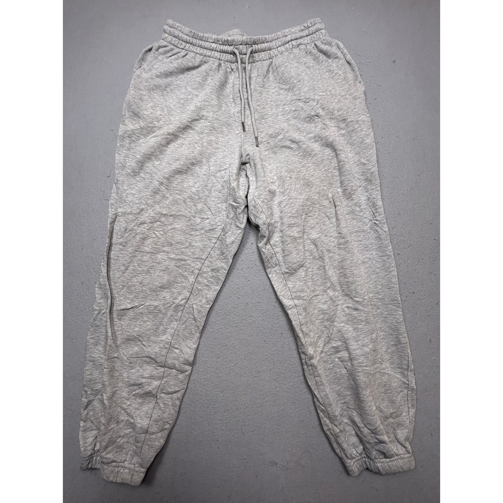 H&M Joggers Cotton Blend Heather Gray Size Large Mens